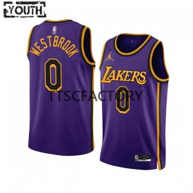 Canotte Bambino Los Angeles Lakers Russell Westbrook 0 Jordan 2022-23 Statement Edition Viola Swingman